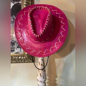 Stylish Pink Women's Cowboy Hat